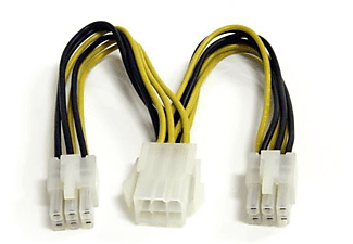 Cable - StarTech.com PCIEXSPLIT6 Cable Divisor de Alimentación para PCI Express de 6 pulgadas