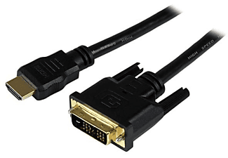 Cable StarTech.com Cable a DVI DVI-D Macho a Macho Adaptador Negro