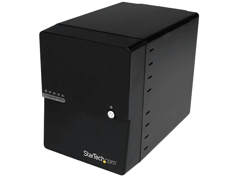 Caja para Disco | StarTech.com S3540BU33E Caja Disco Duro 4 Bahias 3,5 SATA USB 3.0 eSATA UASP Negro