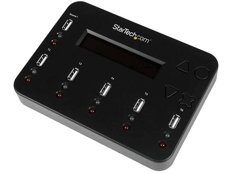 Base para Disco | StarTech.com USBDUP15 Clonador Borrador Autonomo Memoria Flash USB 1:5