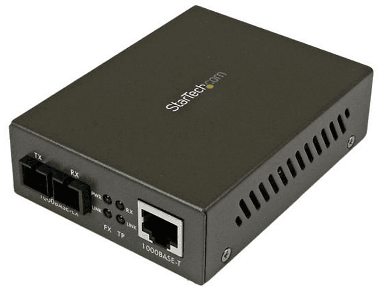 Conversor de Medios | StarTech.com MCMGBSC15EU Conversor Gigabit Ethernet a Fibra SM SC 15km