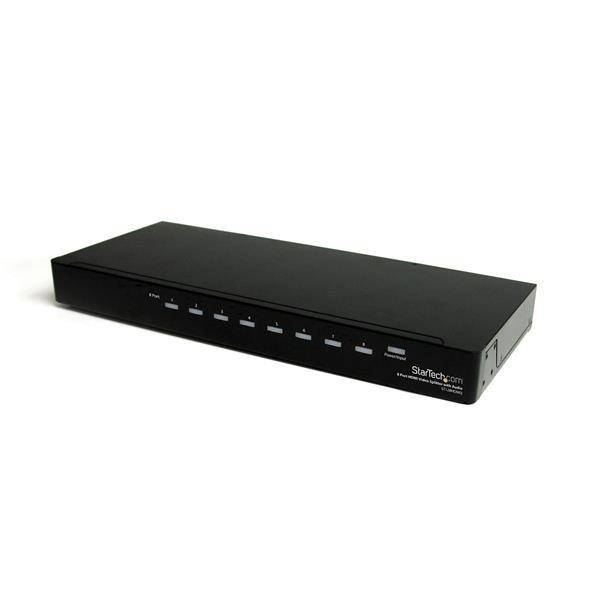 Splitter - StarTech.com ST128HDMI2 Multiplicador HDMI de 8 puertos amplificador con Audio