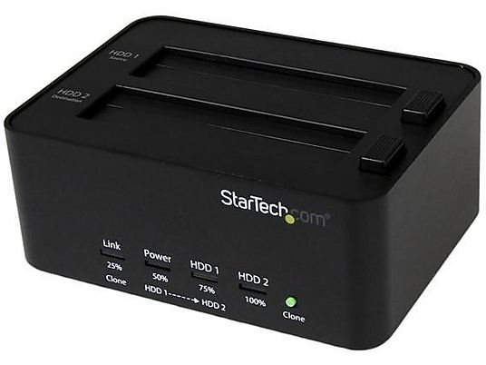 Base para Disco - StarTech.com SATDOCK2REU3 Estacion Conexion Duplicador USB 3.0 Discos Duros HDD SA