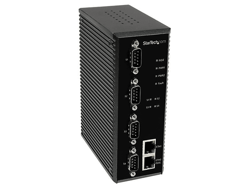 Servidor | StarTech.com NETRS42348PD Servidor Dispositivos Serie 4 Puerto Serial RS232 422 485 IP