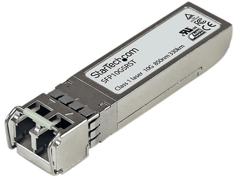 Transceptor SFP | StarTech.com SFP10GSRST Módulo de Fibra LC 10GBase-SR multimodo SFP+ con DDM - 300