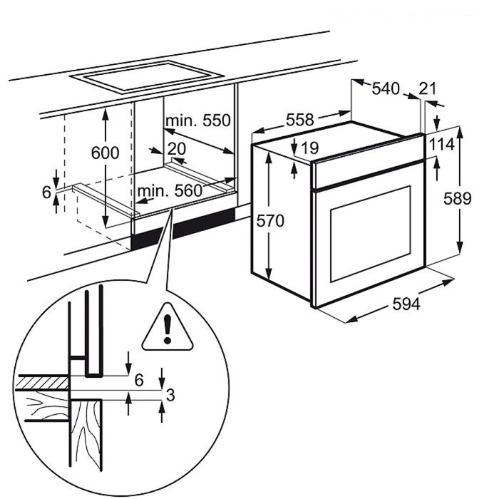 Horno - Zanussi ZOP37922XU, Multifunción, 57L, Pirolítico, Clase A+, Inox antihuellas