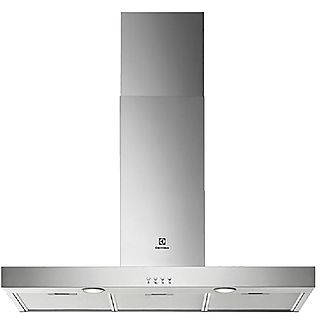 Campana decorativa - Electrolux LFT419X, 3 velocidades, 600 m³/h, Luces LED, 90 cm, Inox