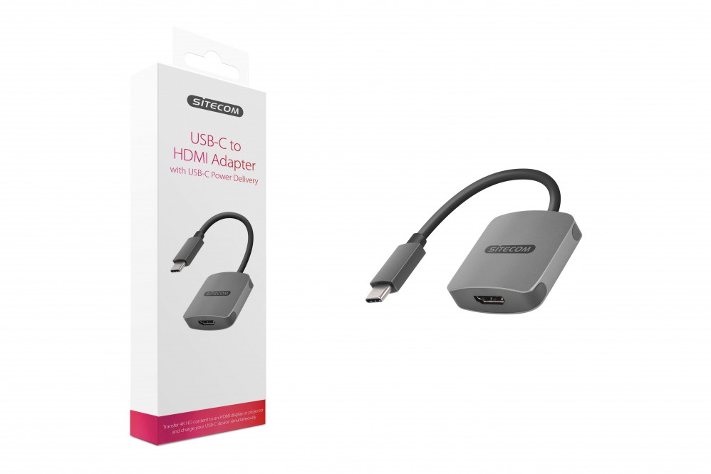 SITECOM Adaptateur USB-C / HDMI + port USB-C (CN-375)