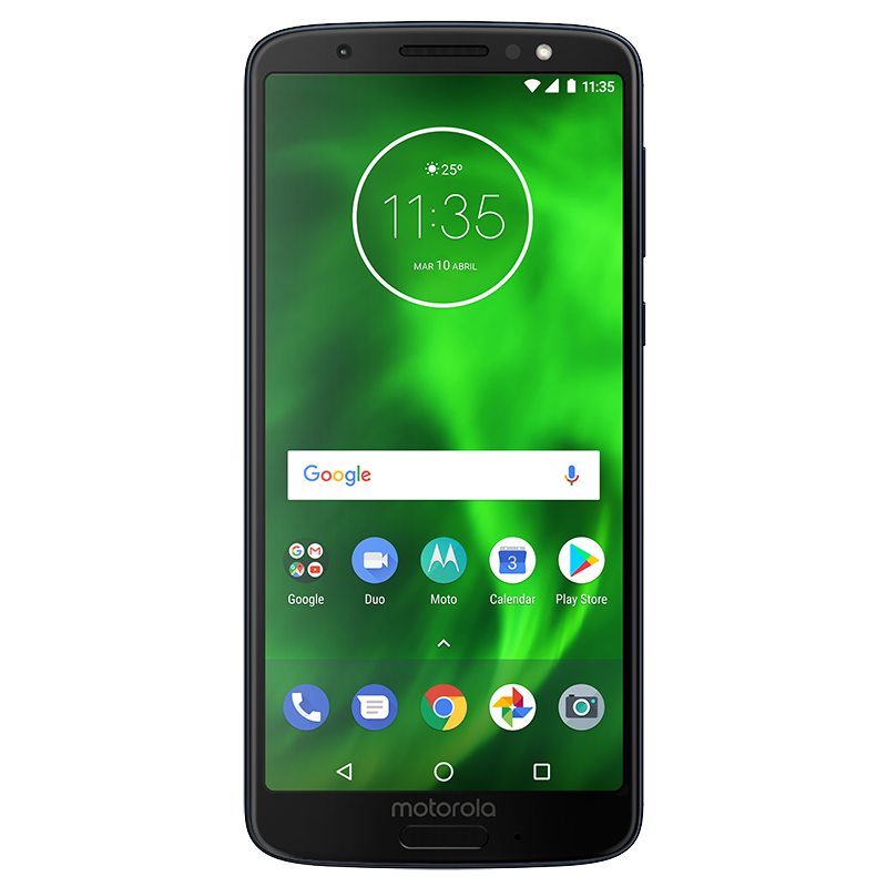 Móvil - Motorola G6, Azul Índigo, 32 GB, 3 GB RAM, 5.7", Snapdragon 450, 3000 mAh, Android