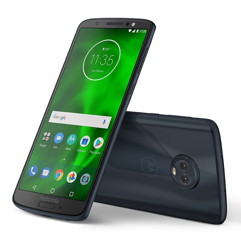 Móvil - Motorola G6, Azul Índigo, 32 GB, 3 GB RAM, 5.7", Snapdragon 450, 3000 mAh, Android