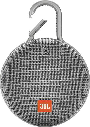 Altavoz inalámbrico - JBL Clip 3 Grey, 3 W, Bluetooth, IPX7, Micrófono, Mosquetón, Gris
