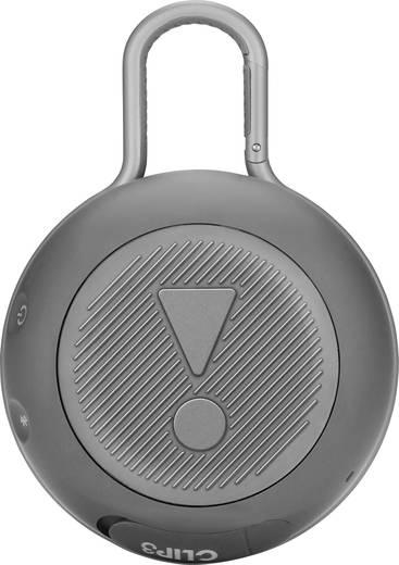 Altavoz inalámbrico - JBL Clip 3 Grey, 3 W, Bluetooth, IPX7, Micrófono, Mosquetón, Gris