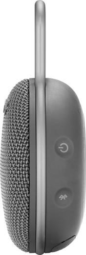 Altavoz inalámbrico - JBL Clip 3 Grey, 3 W, Bluetooth, IPX7, Micrófono, Mosquetón, Gris