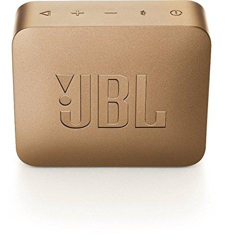 Altavoz inalámbrico - JBL GO 2 Champagne, 3 W, Bluetooth, IPX7, Micrófono, Dorado
