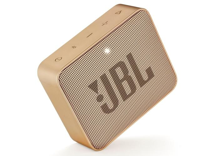 Altavoz inalámbrico - JBL GO 2 Champagne, 3 W, Bluetooth, IPX7, Micrófono, Dorado