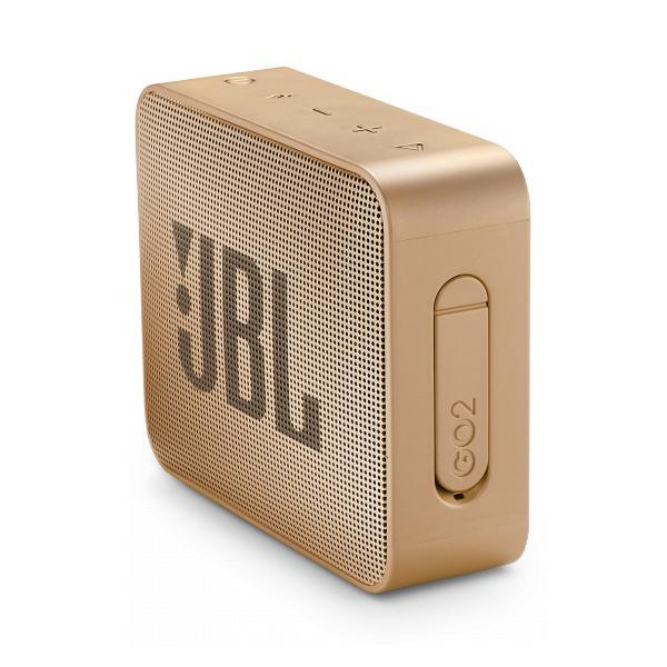Altavoz inalámbrico - JBL GO 2 Champagne, 3 W, Bluetooth, IPX7, Micrófono, Dorado