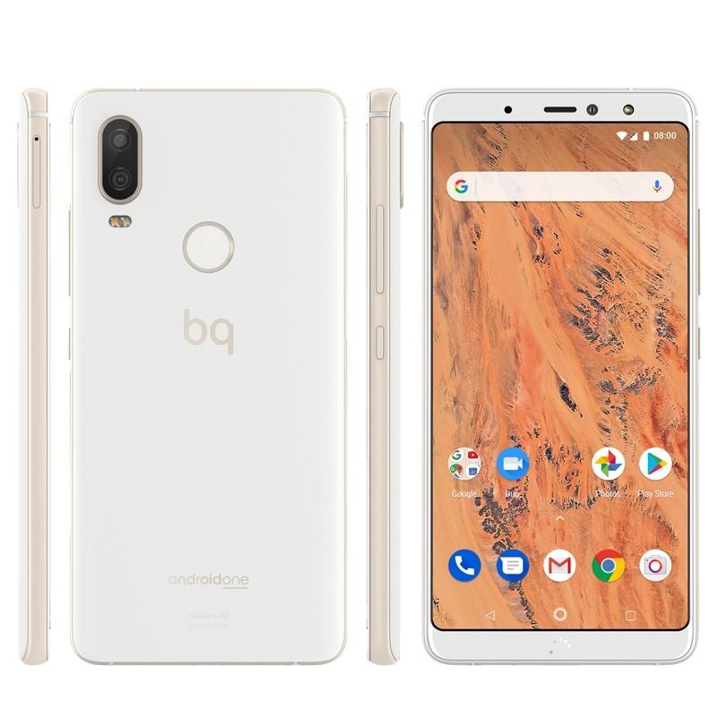 Móvil - BQ Aquaris X2, Blanco, 32 GB, 3 GB RAM, 5.65", Snapdragon 636, 3100 mAh, Android