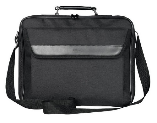Maletín para portátil - Trust Atlanta, Para portátil, Hasta 17.3 pulgadas, Negro