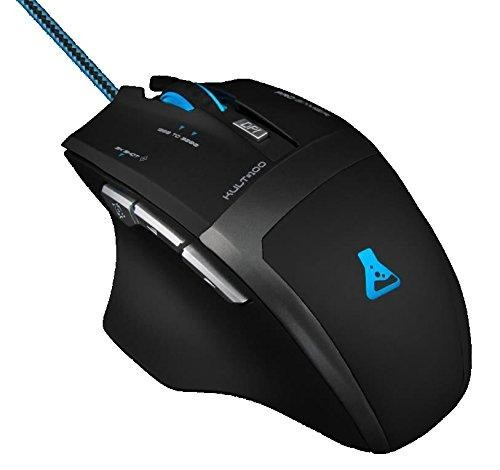 Ratón gaming - G-lab Kult 100, 3200DPI, Gaming, USB, Óptico, Negro