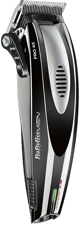 Cortapelos - Babyliss E 956 E PRO 45, Cuchillas desmontables, 8 guías de corte