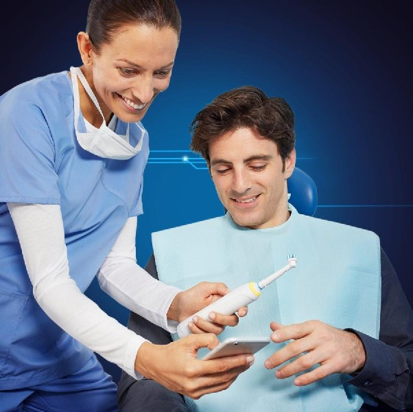 Cepillo Eléctrico - Oral B GENIUS PRO 8000, Cepillado 3D, Bluetooth, Blanco