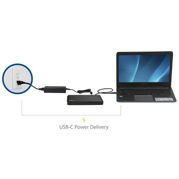 Docking Station - StarTech.com MST30C2DPPD Docking Station USB-C para 2 Monitores MST 4K Windows