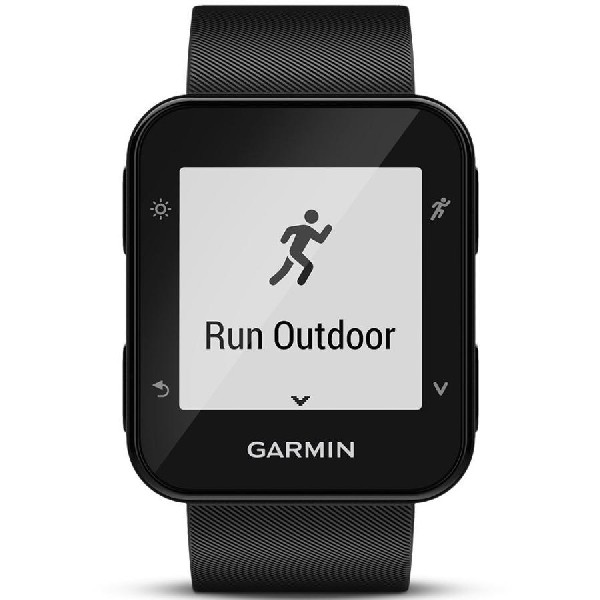 Garmin Forerunner 35 reloj deportivo negro reacondicionado gps 0100168910 en la muñeca wearable 7 actividades 37g resist. agua inteligente monitor frecuencia cardiaca 093