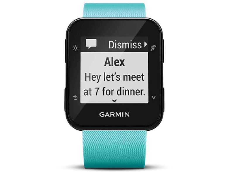 Reloj deportivo Garmin 010-01689-12 Forerunner 35, Turquesa, GPS,  Pulsómetro