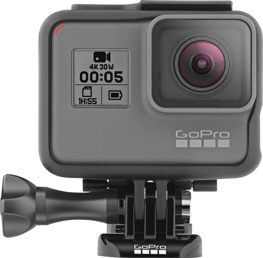 Cámara deportiva - GoPro HERO5, Vídeo 4K, 12 MP, Sumergible, RAW, Wi-Fi, Bluetooth, Negro