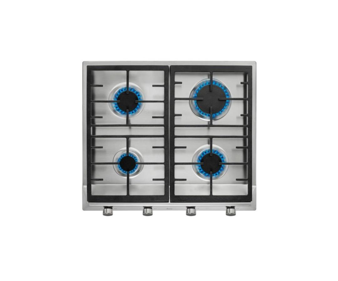 Encimera - Teka EX 60 1 4G AI AL CI BUT, Acero inoxidable, Gas, 4 quemadores