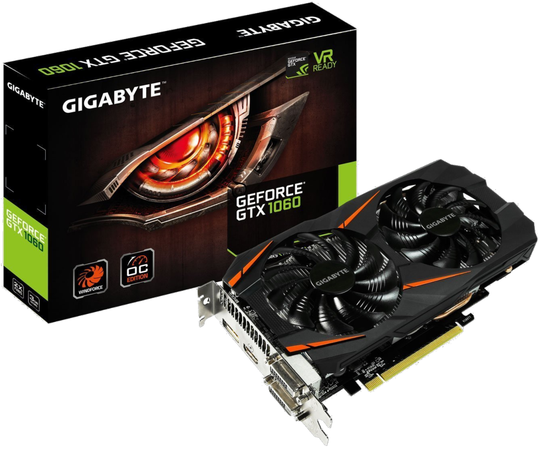 Tarjeta Gráfica - Gigabyte GTX 1060 WINDFORCE OC 3GB DDR5, ATX, Refrigeración activa