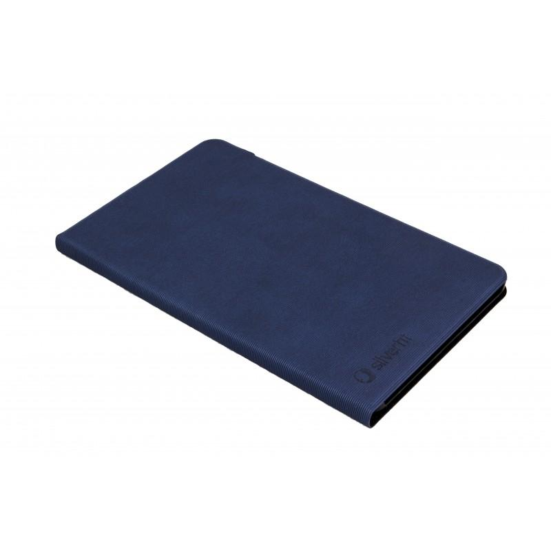 Funda para Samsung Tab A 10.1 - Silver HT BookCase Wave, azul oscuro