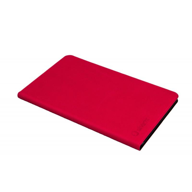 Funda para Samsung Tab A 10.1 - Silver HT BookCase Wave, rojo