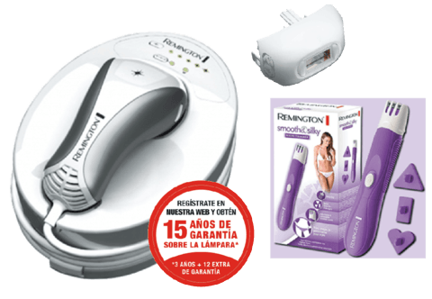 Depiladora IPL - Remington IPL6300A + Rasuradora, Lámpara infinita (no necesita recambio)