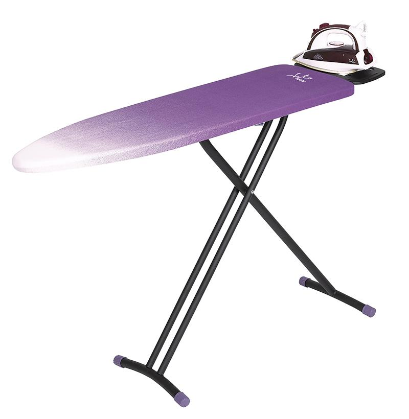 Jata Tp500 Vital tabla de planchar plegable hogar antideslizante termolacada ajustable en altura y metal negramorada 139 x 37 14 cm tamaño completo 11 multiposiciones morada 116 35