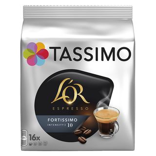 Cápsulas monodosis - Tassimo L'OR Espresso Fortissimo, 16 cápsulas