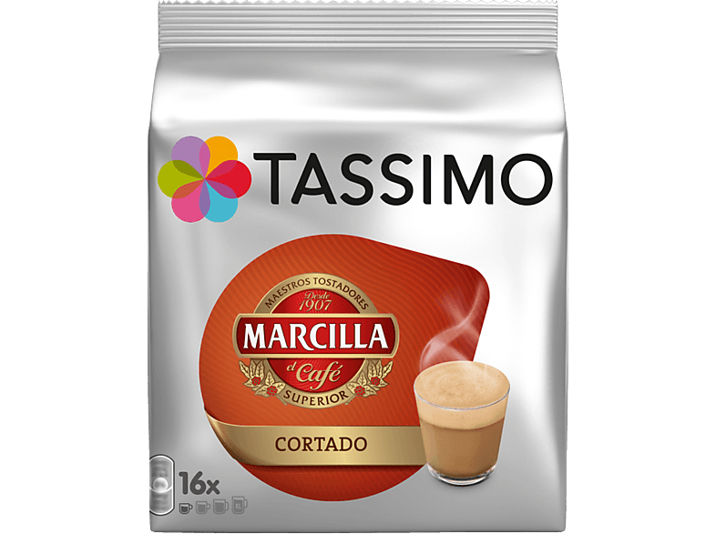 Cápsulas monodosis - Tassimo Marcilla Cortado Cremoso, 16 cápsulas