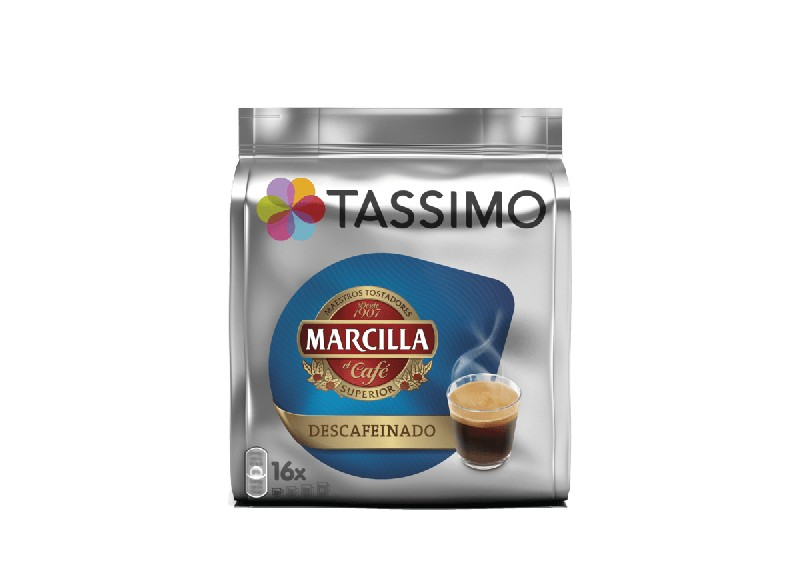 Café Tassimo Marcilla descafeinado espresso bolsa 16 expresso monodosis