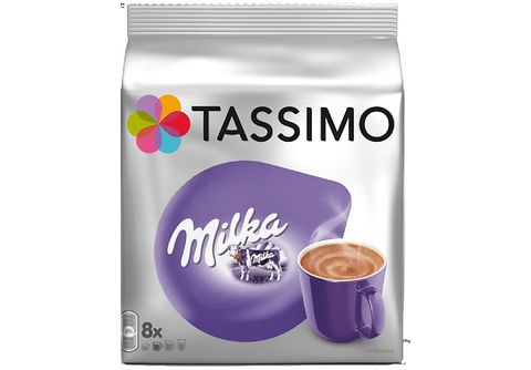 Cápsulas monodosis  Tassimo Milka, 8 cápsulas de chocolate