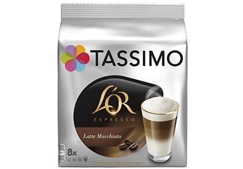 Cápsulas monodosis  Tassimo L'OR Espresso Latte Machiatto, 8 cápsulas