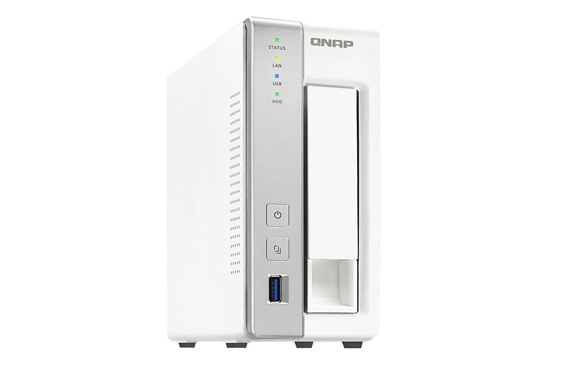Servidor NAS - QNAP TS-131P, 1 Bahía, RAM 1 GB, Procesador 2 núcleos, USB, Blanco