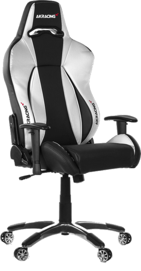 Silla gaming - AKRacing Premium V2, Plateada