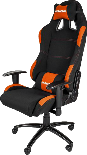 Silla gaming - AKRacing AK-7012-BO, Negra y naranja