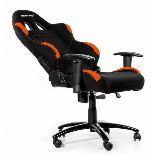 Silla gaming - AKRacing AK-7012-BO, Negra y naranja