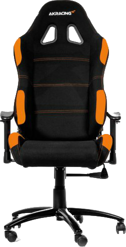 Silla gaming - AKRacing AK-7012-BO, Negra y naranja