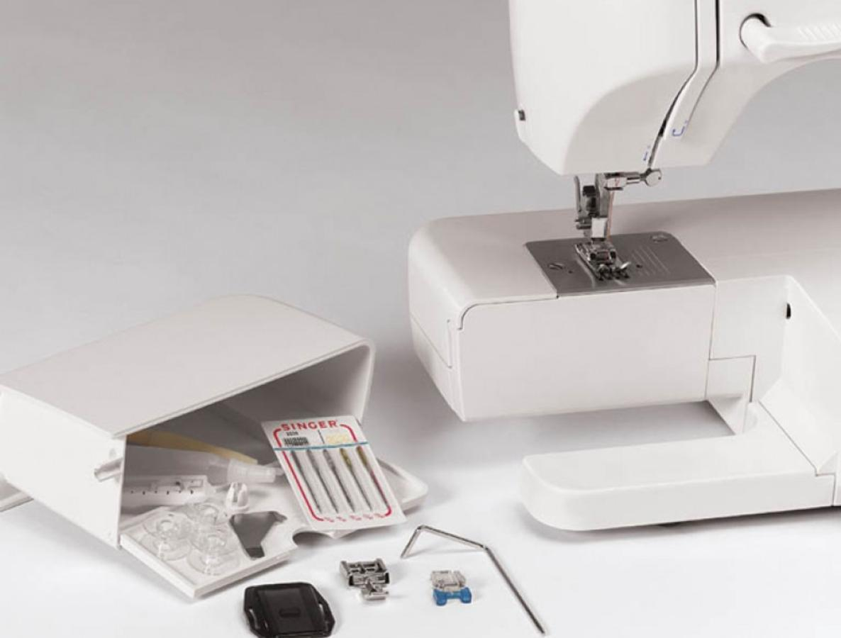 Máquina de coser - Singer 1507, 6 bordados diferentes, Mando giratorio