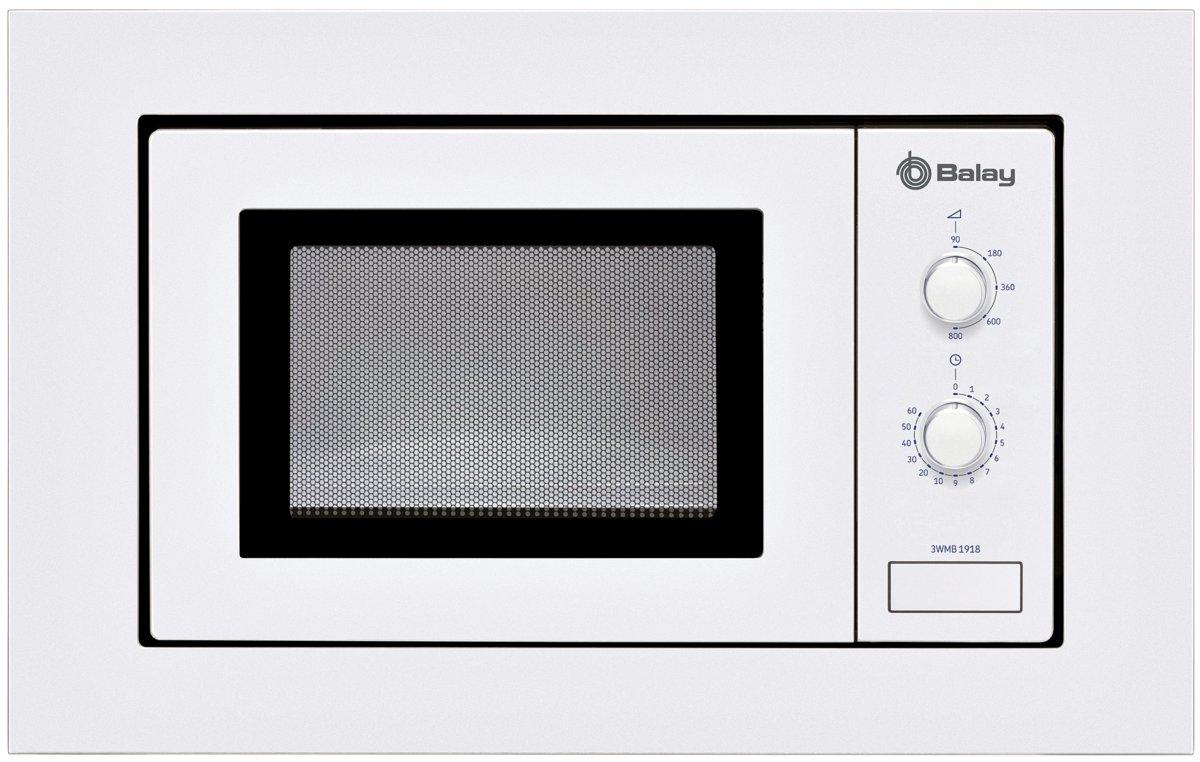 Microondas integrable - Balay 3WMB1918 Blanco, 17 litros, Potencia 800W