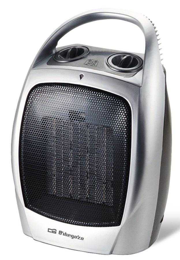 Calefactor cerámico - Orbegozo CR 5016 Potencia 1500W, Control ajustable de temperatura, Función