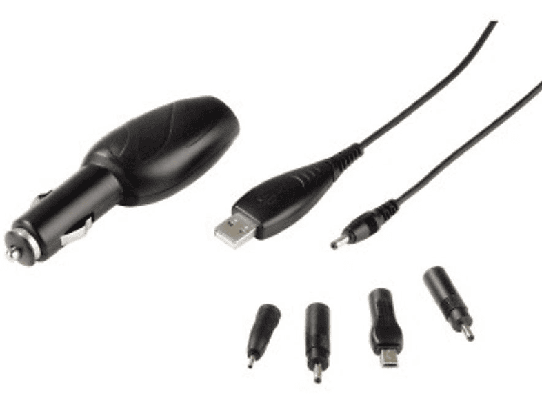 Kit cargador universal - Hama 086046 cargador coche 12 - 24V 1A Negro