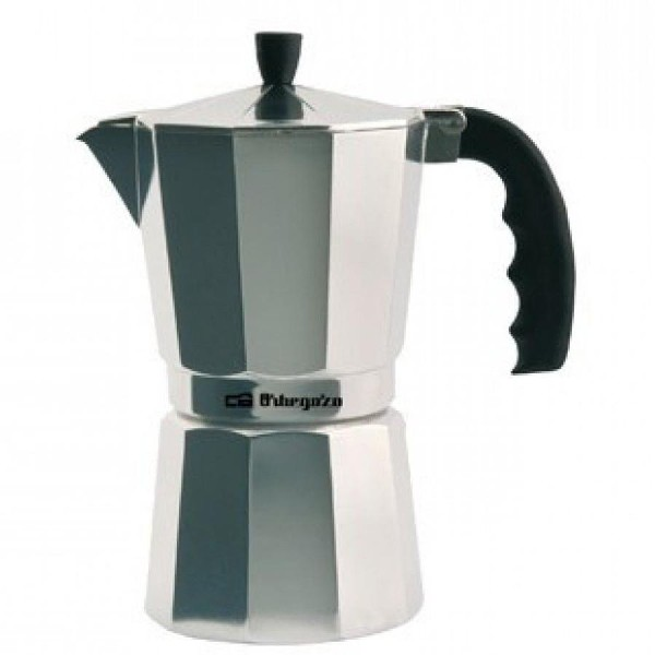 Cafetera Orbegozo Kf200 tradicional 200 2 tazas aluminio italiana capacidad mango seguridad filtro